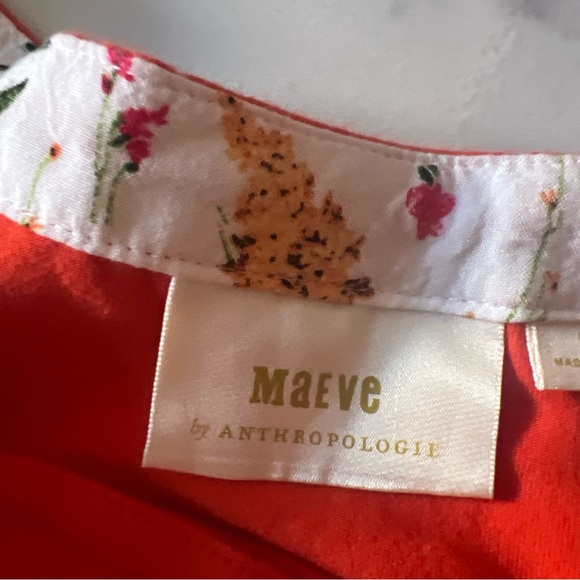 Maeve Orange and White Long Sleeve Tee - Picture 9 of 12